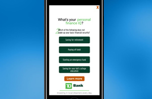 TD Bank Adhesion Expand Animation, Poll